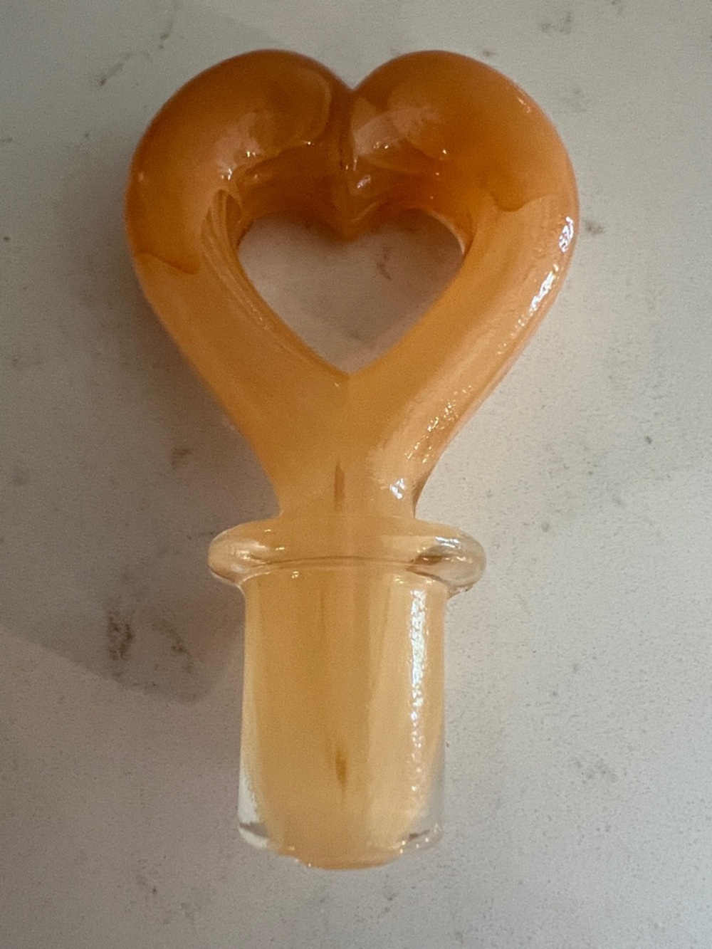 Vintage Maestri Vetrai Art Glass Decanter Heart Stopper Italy Colorful Swirl - Picture 6 of 13